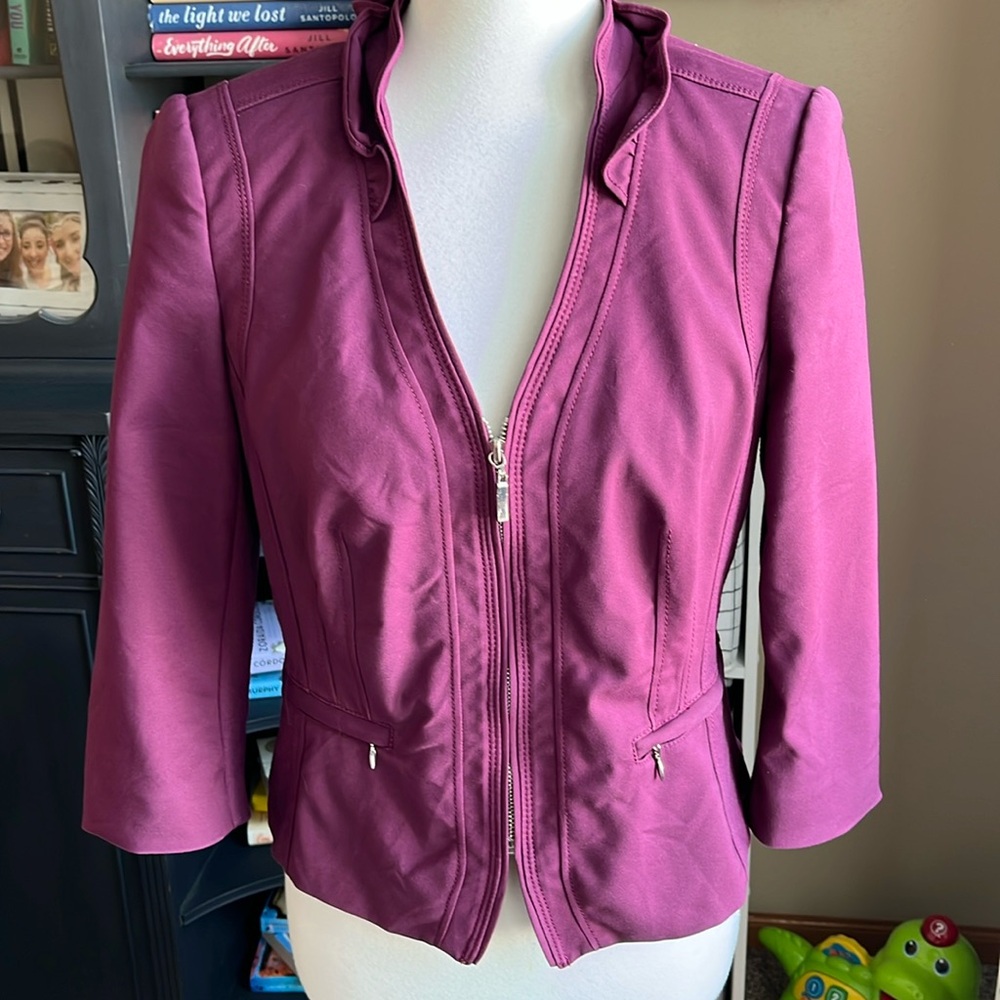 WHBM wine colored blazer